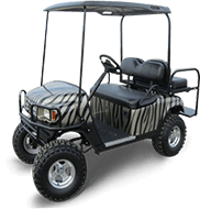 Shop custom golf cars at Golf Cars of Texas in South Central Texas